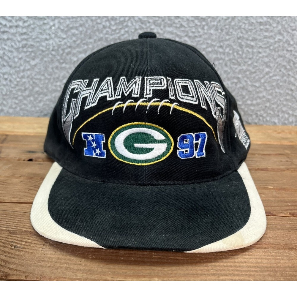 Vintage‎ Green Bay Packers Hat Adult Black Snapback Sports Specialities Pro Line
